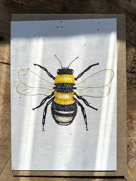 Honey Bee Plantable Card