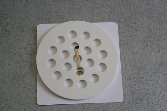 Ceramic Flower Arranging Disc - White